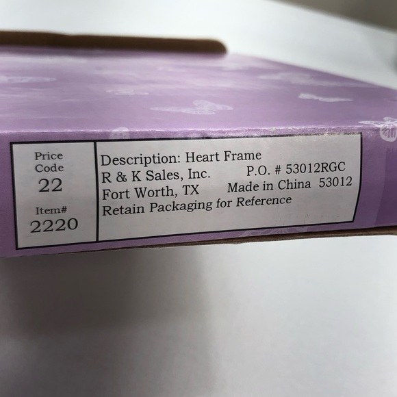 R&K Sales Home Office Picture Heart Frame 4”X6” - Picture 9 of 14